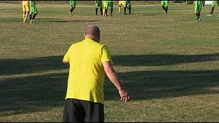 Тренер ФК «Рокита» Андрій Северин криє матом суддю