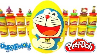 Huevo Sorpresa Gigante de Doraemon en Español de Plastilina Play Doh