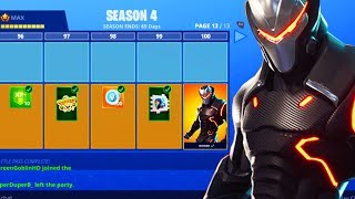 unlocking Level 80 Gear for Omega Skin (Fortnite Season 4 Max Level)