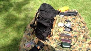 Review of the Karrimor SF Sabre 45 fully loaded for bushcraft & hiking adventure!