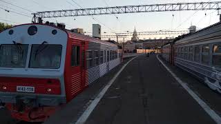ЭД4М-0363("Спутник - Раменское"),отправление с Казанского вокзала + БОНУС! Автомотриса АЧ2-118.