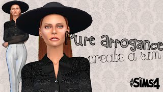 The Sims 4 : CAS with CC | Pure Arrogance | 100 subs!