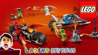 Lego Ninjago Kai Blade Cycle Zane Snowmobile Speed Build Review
