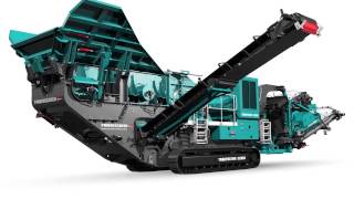 Powerscreen Trakpactor 320SR - перевод в рабочее положение