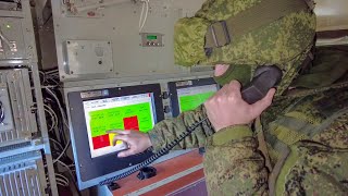 Радиотренировка связистов танковой армии ЗВО на полигоне Алабино