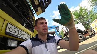 Вывешиваю кабину Замена сайлентблоков стабилизатор кабины Actros