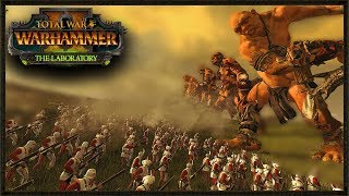 50 FOOT GIANTS VS 12,000 EMPIRE STATE TROOPS - (Laboratory) Total War Warhammer 2 Gameplay