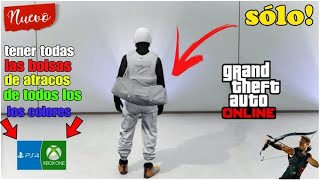 * SOLO! *| TENER LA BOLSA DE ATRACOS BLANCA + DE TODOS LOS COLORES |* GTA V online - (ps4-xbox-pc)