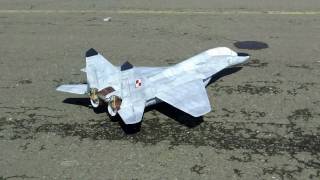 модель самолета МиГ-29 УБ (pusher prop) - первый полет