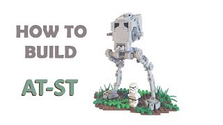 Lego Star Wars AT-ST Walker MOC | Building Instructions