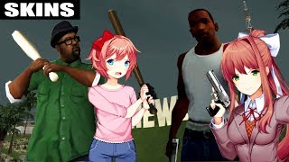 [GTA SA]SKINS DE DOKI DOKI LITERATURE CLUB