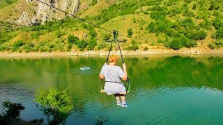КРЫМ. Зеленогорье. Поселки Крыма. ТАРЗАНКА НА ОЗЕРЕ. ОБВАЛ на Арпатском ВОДОПАДЕ. Отдых в Крыму.