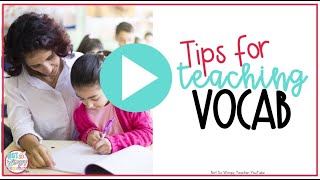 Teaching Vocabulary