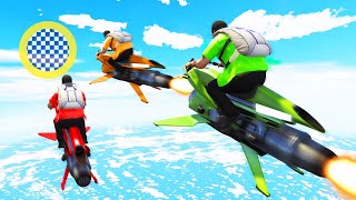 $10.000.000 FLYING BIKE RACE! (GTA 5 Funny Moments)