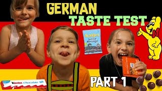 TASTING GERMAN SNACKS & CANDY! Taste Test Part 1