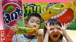 ガリガリ君おかしなスムージー　キウイ味＋ファンタグレープ