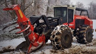 Feller buncher ride along
