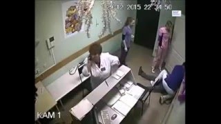 Врач убил пациента в Белгороде из-за медсестры - запись камеры видеонаблюдения