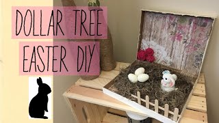 DOLLAR TREE SHABBY CHIC/FARMHOUSE EASTER BOX DIY DECOR