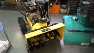 Ремонт редуктора снегоуборочной машины, замена червячного колеса / Repair of a snowplow reducer