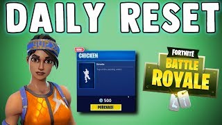 FORTNITE DAILY SKIN RESET - CHICKEN DANCE EMOTE - Fortnite Battle Royale NEW Items in Item Shop