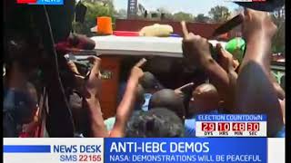 One of the NASA supporters gets injured during the anti-IEBC demos