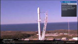 SpaceX Successful Launch & Drone Landing of Falcon 9 Iridium-1 Mission (2017-01-14) [Full HD]