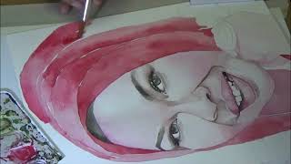 Speed painting watercolour painting Dato, Sri Vida instagram