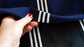 манжеты три полоски люрекс