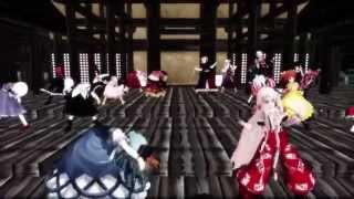 【東方MMD】東方オールスター！Bad_Apple!!【2015年】