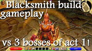 Titan Quest Ragnarok Blacksmith build gameplay