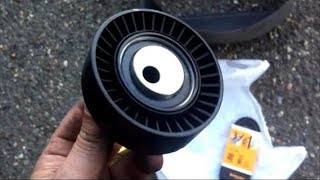 Замена натяжного ролика и ремня ГУР м43 1.6i (дорестайл)BMW E36