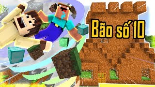 THỬ THÁCH XÂY NHÀ ĐẤT CHỐNG BÃO SIÊU CẤP TRONG MINECRAFT