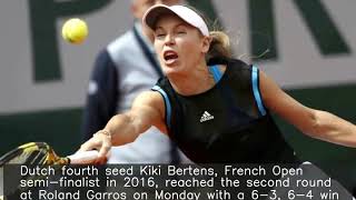 Ex-world no. 1 Wozniacki out of French Open in 1st Rd