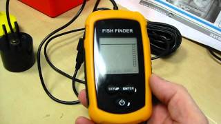 Недорогой китайский эхолот для рыбалки FISH FINDER