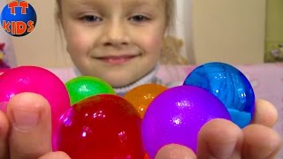 ОРБИЗ - Ярослава выращивает ГИГАНТСКИЕ ШАРИКИ Видео для детей Orbeez Toy Challenge