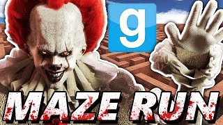 PENNYWISE MAZE CHALLENGE?! | Garry's Mod Maze Run (Chasing IT Clown Mods)