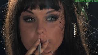 Danielle Sheehan all whites smoking closeup compilation
