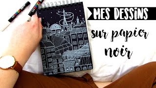 MES DESSINS SUR PAPIER NOIR (CARNETS)