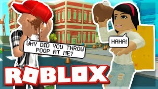 MY GIRLFRIEND THREW POOP AT ME!! - ROBLOX POOP SCOOP SIMULATOR