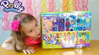 #Мультик Полли Покет и друзья Стильный отряд / Polly Pocket squad style super pack / КАТЯ И КУКЛЫ