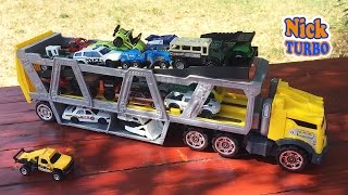 Машинка Транспортировщик и много маленьких машинок. Обзор игрушки Matchbox. Nick Turbo. Car Toys