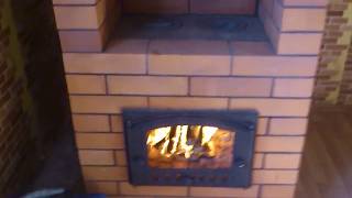 BRICK STOVE Отопительно-варочная печь на даче.