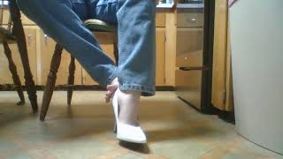 White High Heels & Itchy Bare Feet