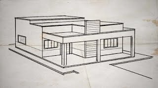 Como desenhar casa quadrada? Vídeo completo HD ESCREVA-SE NO CANAL. How to draw house common hand