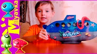 Супер стикизы из глубины морей распаковка Stikeez unpacking toys