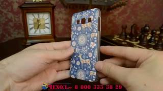 Задняя панель-чехол-накладка с безумно красивым расписным рисунком на Samsung Galaxy A3 SM-A300F