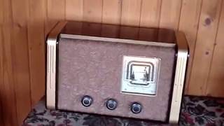 Рекорд 53 . Прием на "коротких волнах". Антикварная ламповая техника