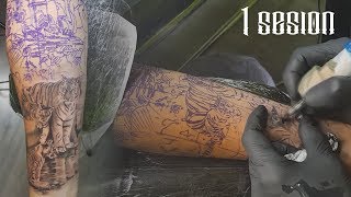 Japan tattoo Time Lapse