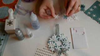 How to make your own Handmade Ornament "Snowflake Wreath Ornament"